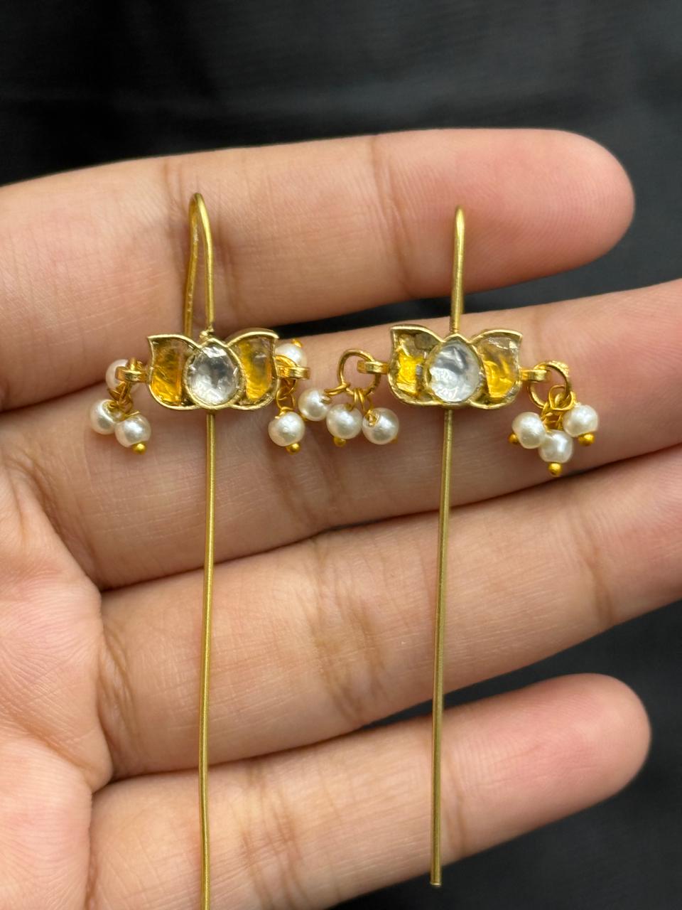 Cute Lotus Yellow Earcuff
