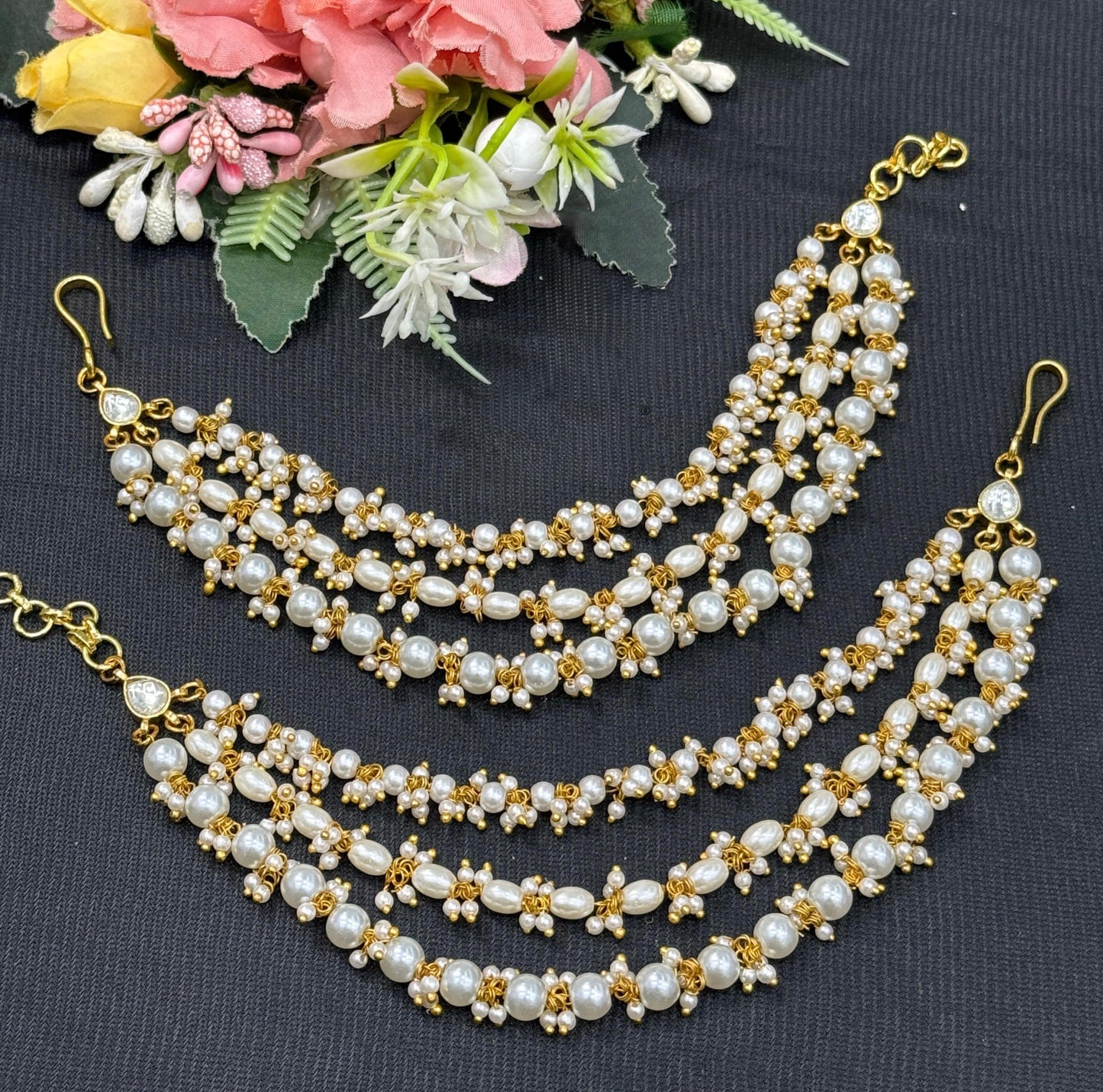 Gold Plated Pearl Kanchain