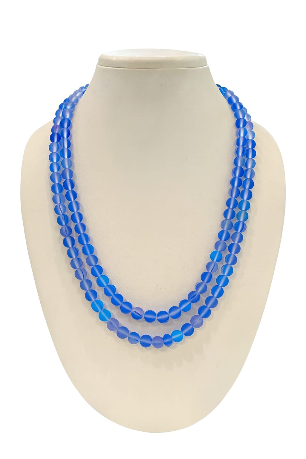 BLUE COLOUR MISTICK ONYX BEADS MALA FOR WOMEN