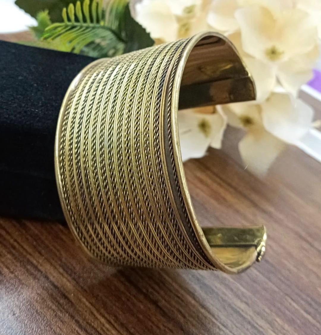Oxidised Broad Bracelet