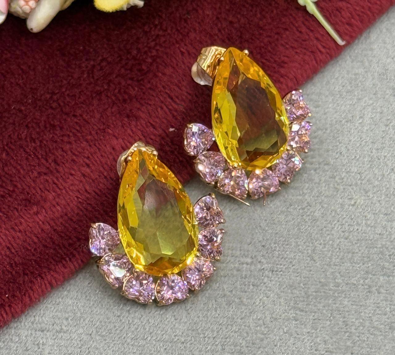 Water Drop Doublet Stud