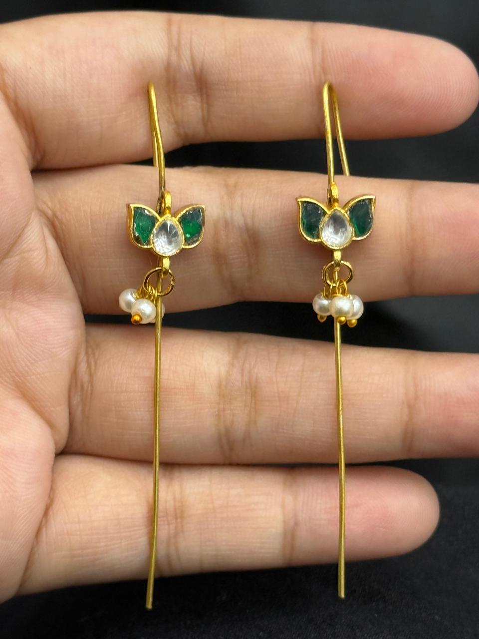 Cute Lotus Green Earcuff