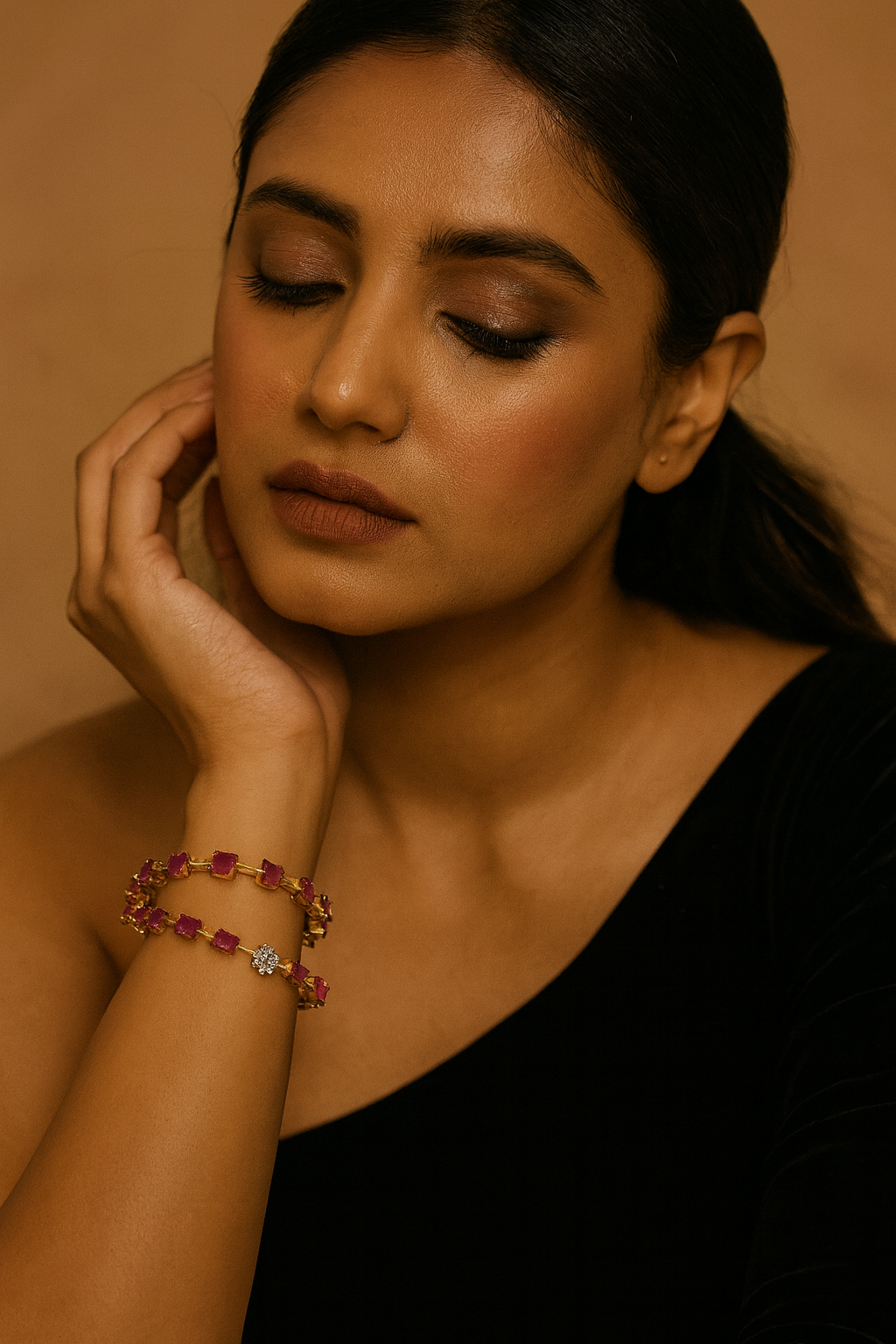 RUBY STONES BANGLES FOR WOMEN FOR WOMEN