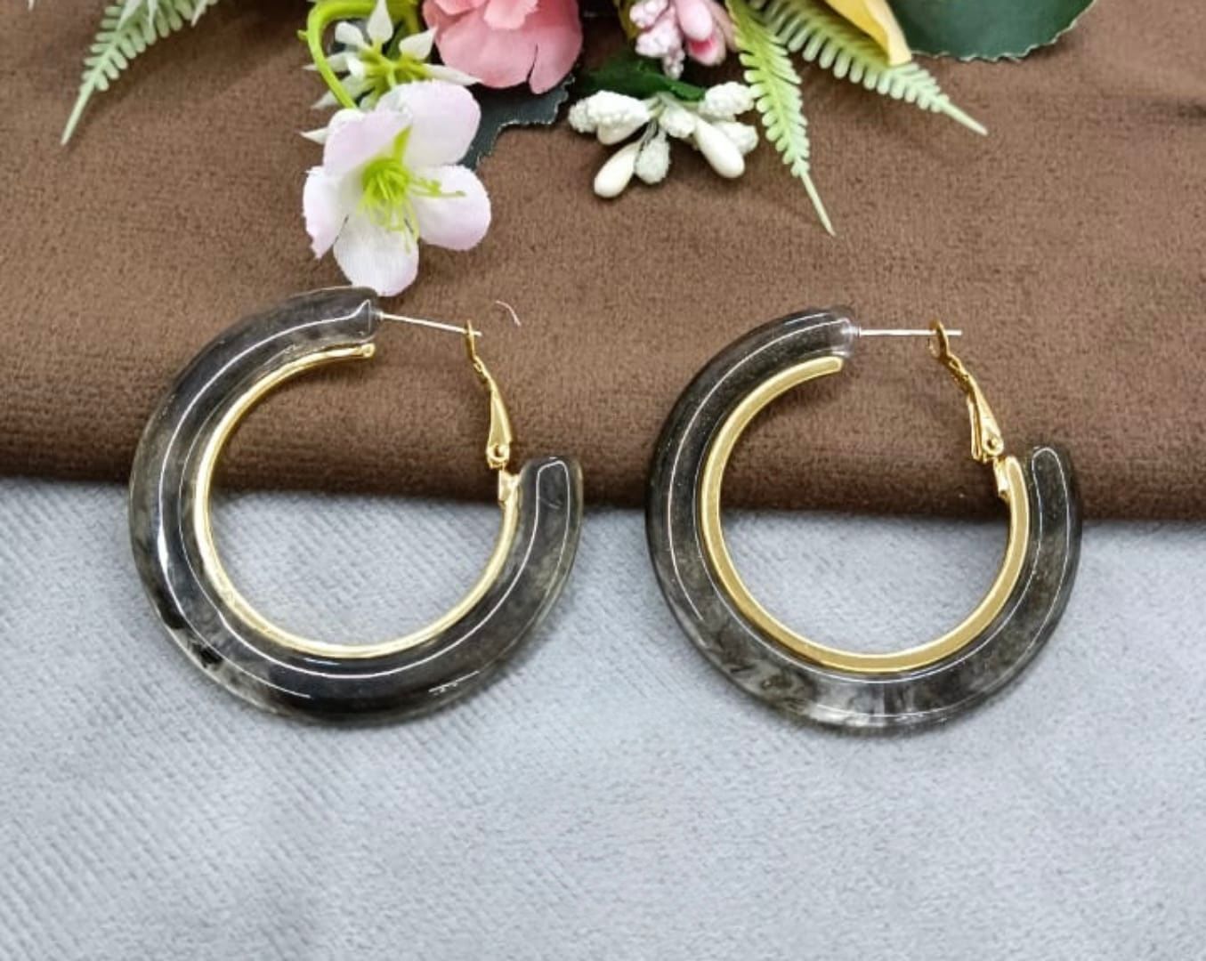 Crystal Hoops for woman