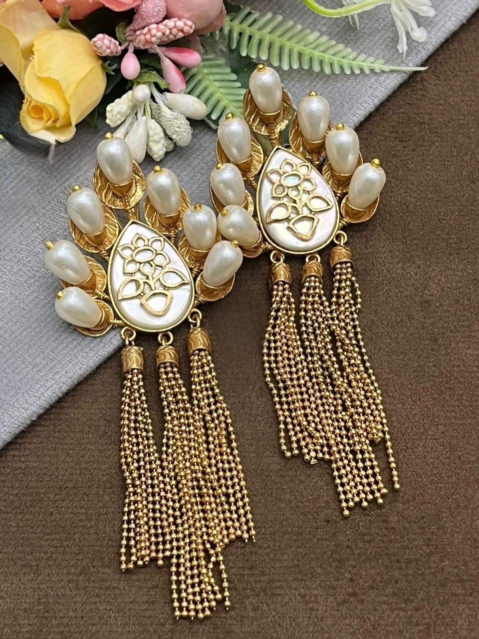 MOP With Strings Earring for woman