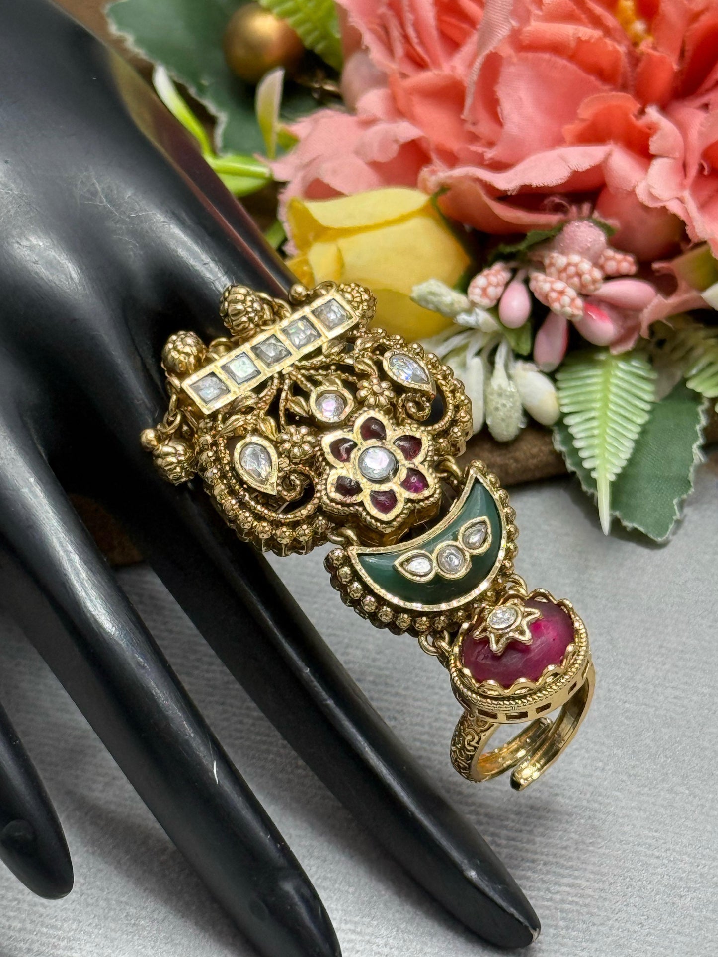 New Heritage With Kundan Ring for woman