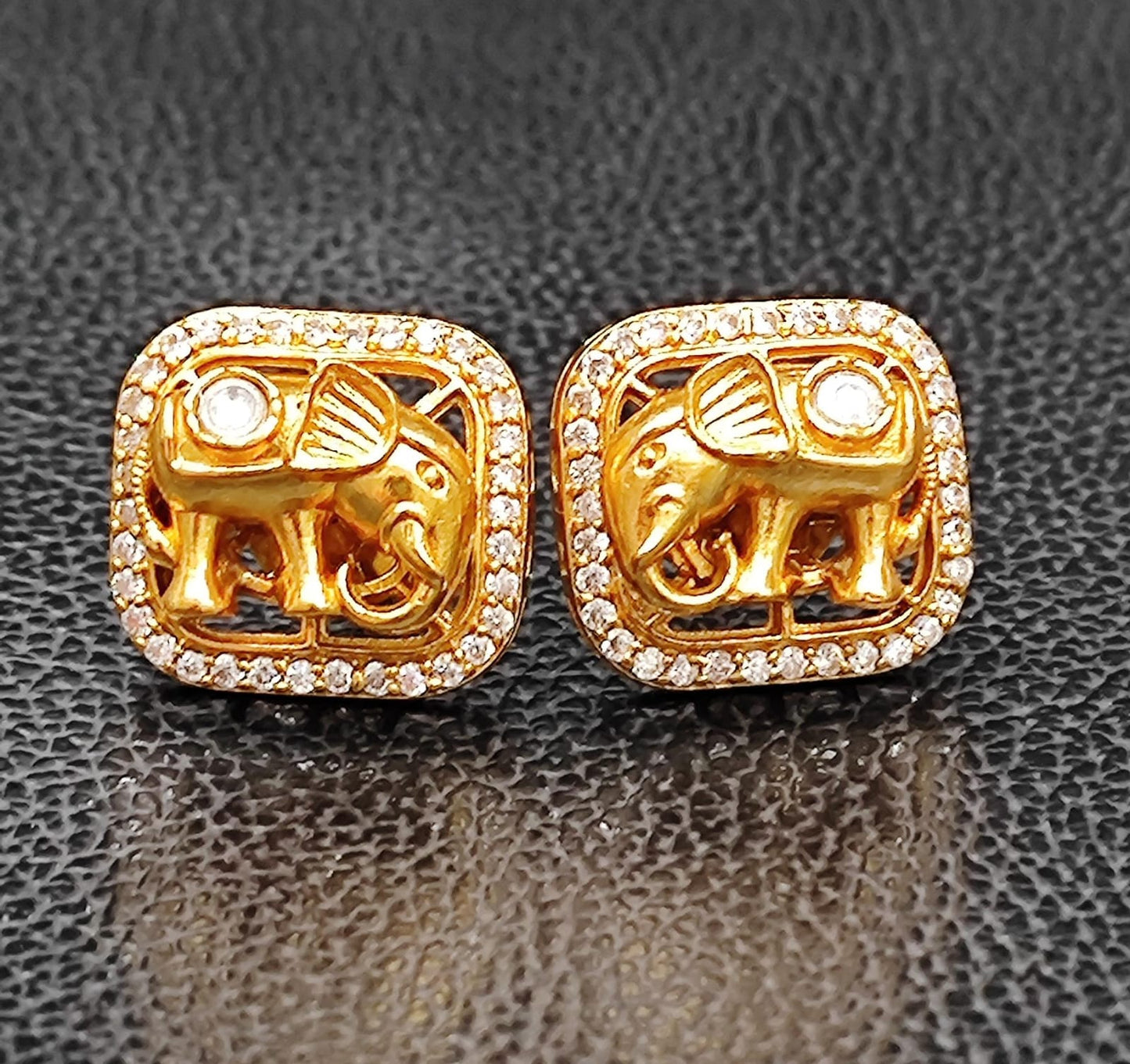 Elephant Cute Mossanite Studs for woman