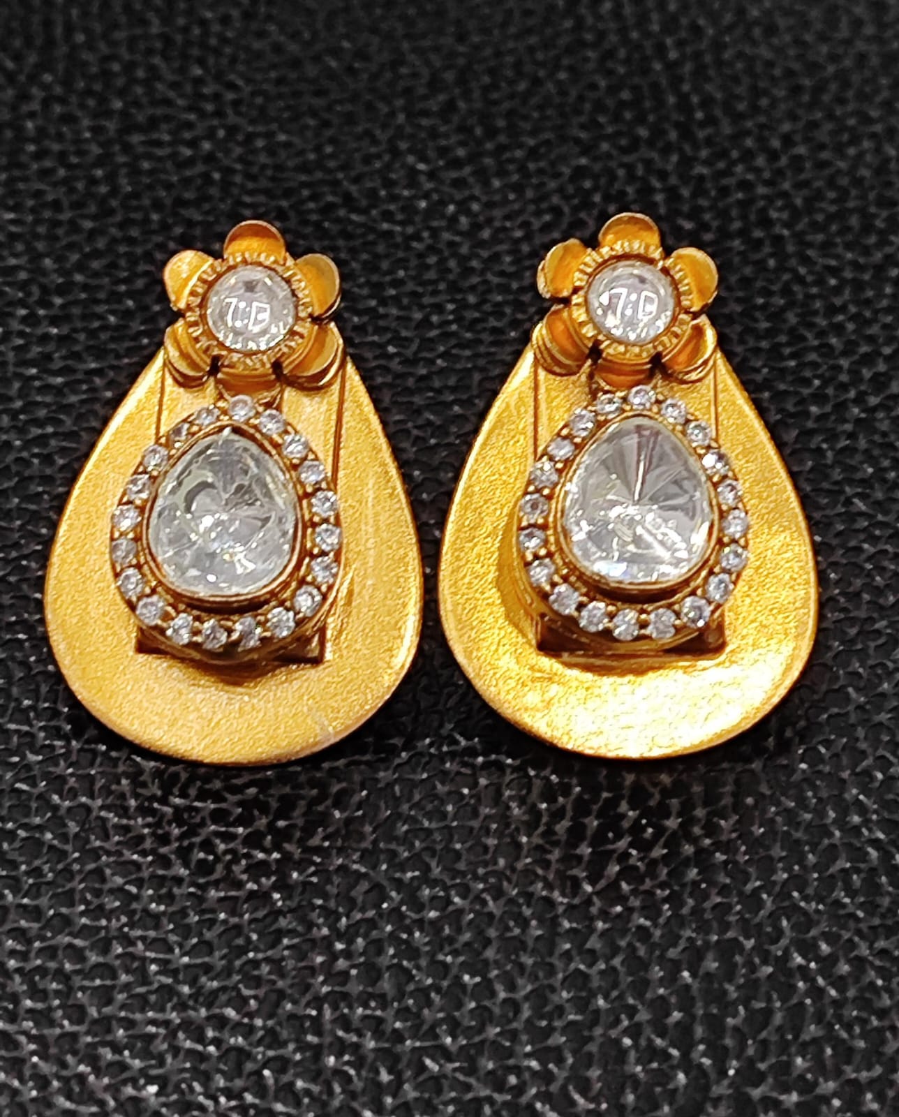 Floral With Mossanite Studs for woman