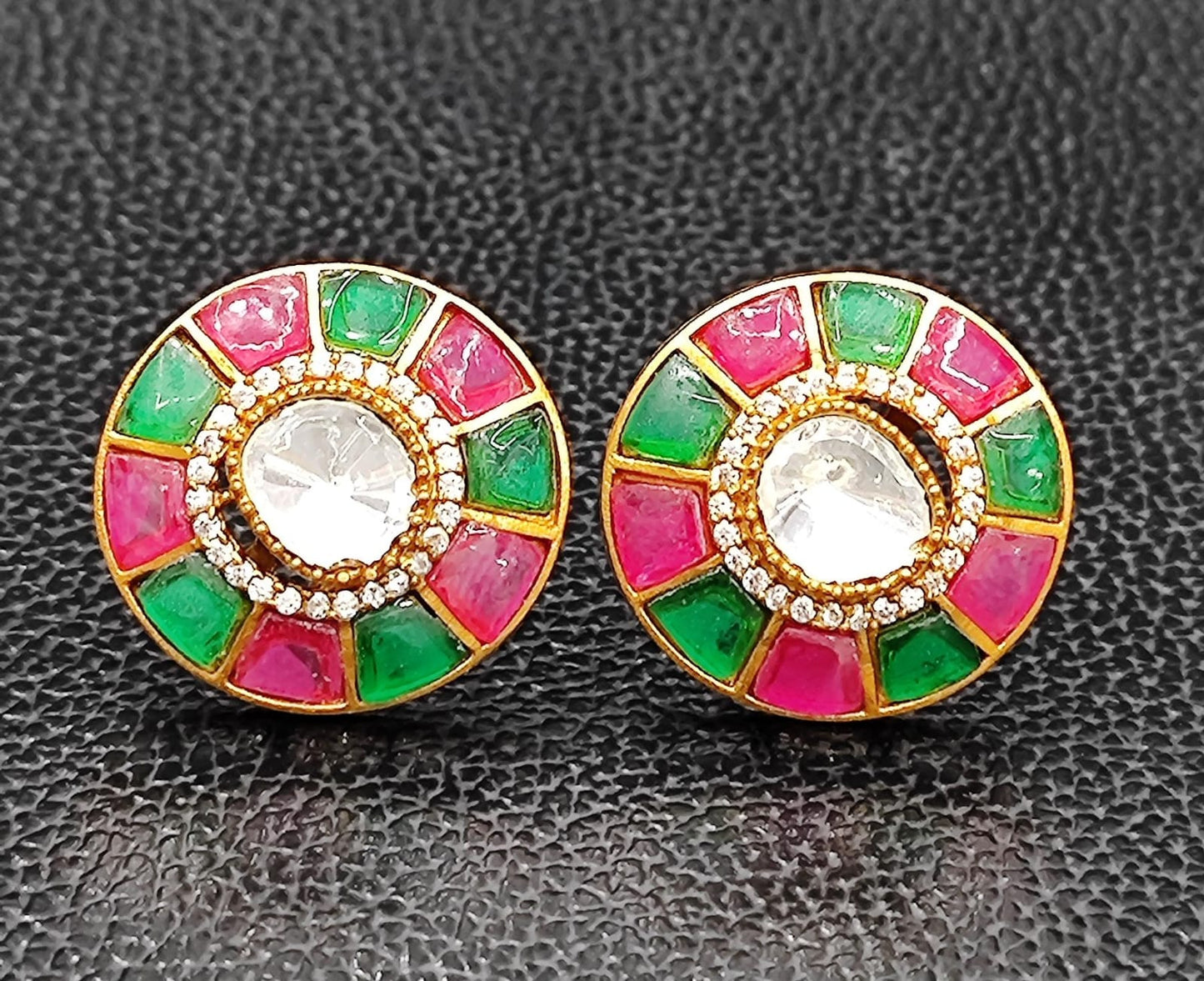 Round With Kundan Studs for woman
