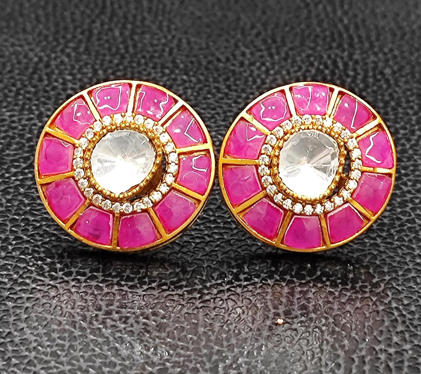 Round With Kundan Studs for woman