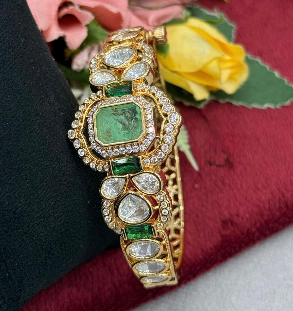 Pota Stones With Mossanites Bracelet for woman