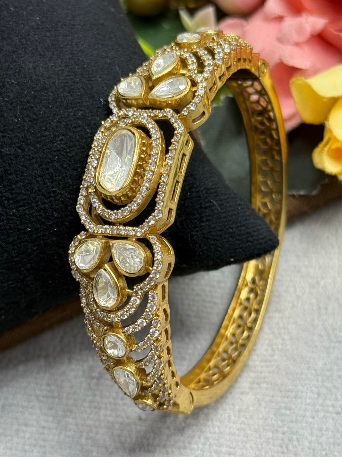 Mehandi Polish Mossanite Braclet for woman