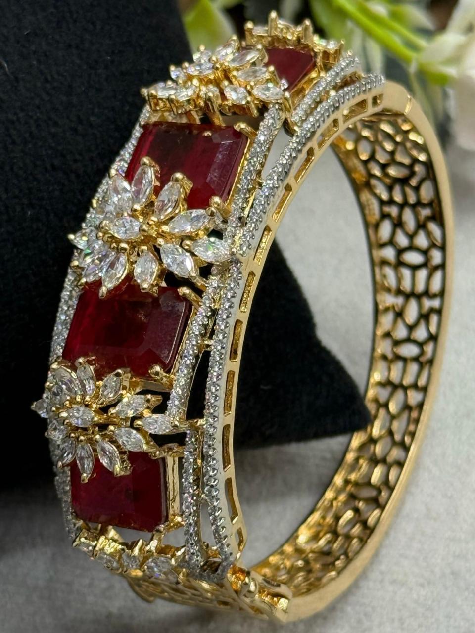 Gold Finish CZ Bracelet for woman