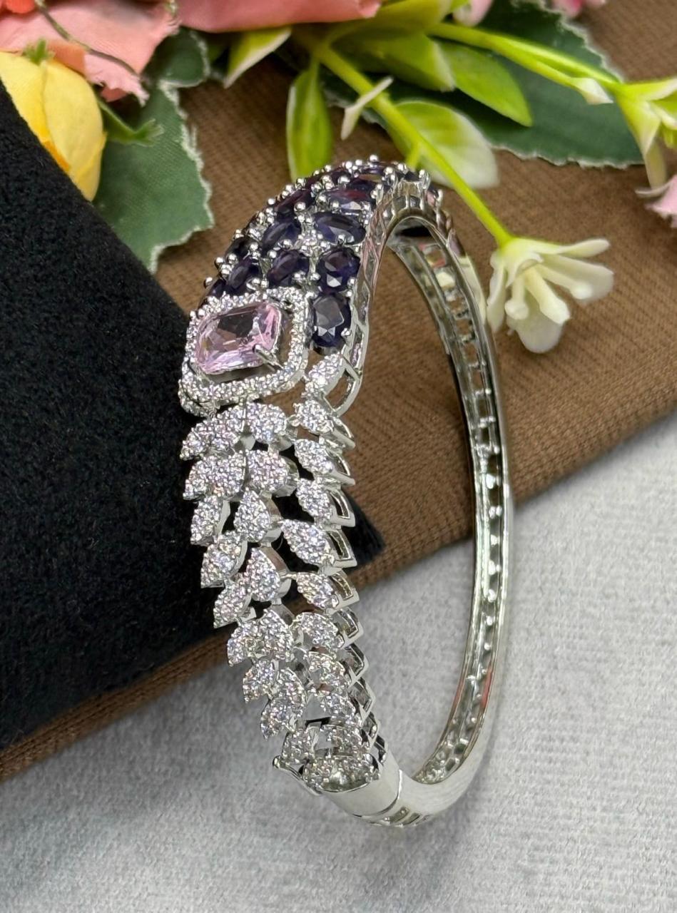 Half cz And Buggets Trendy Bracelet for woman