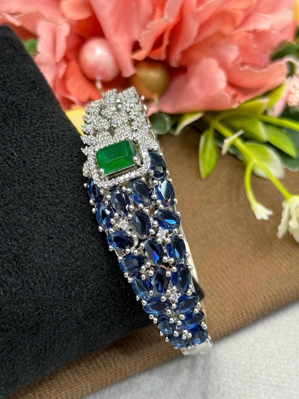 Half cz And Buggets Trendy Bracelet for woman