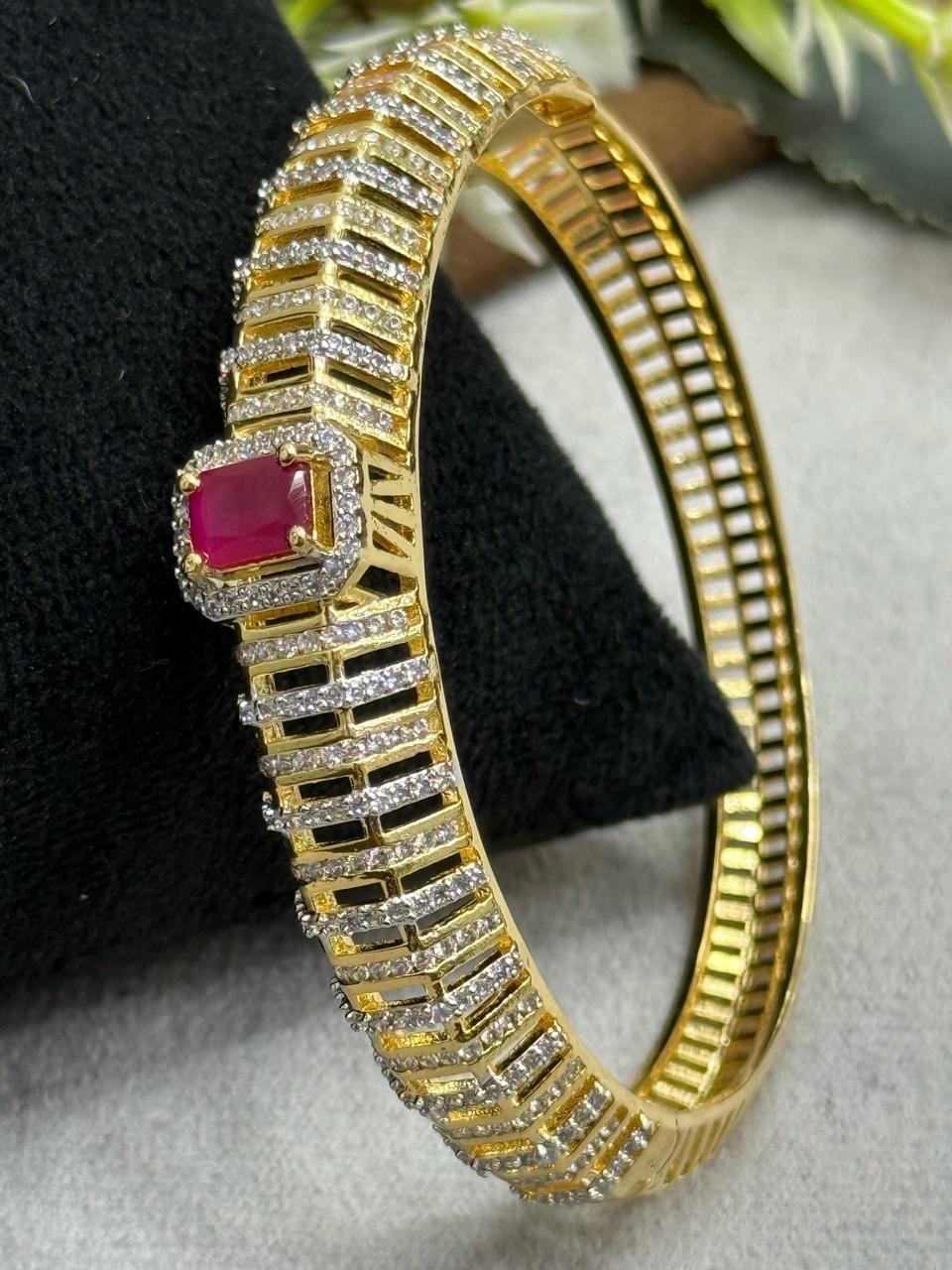 Women Brass With CZ Bracelet