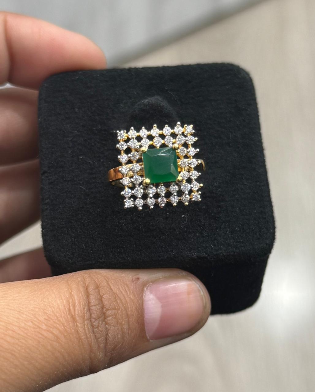 Square CZ Ring for woman