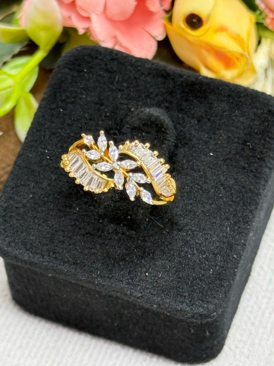 Sleek Zircon Ring for woman