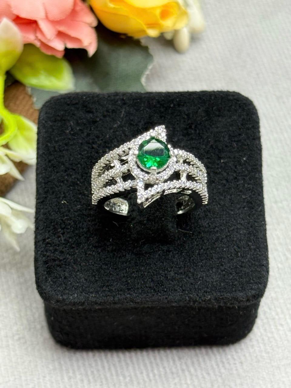 Elegant With CZ Ring for woman