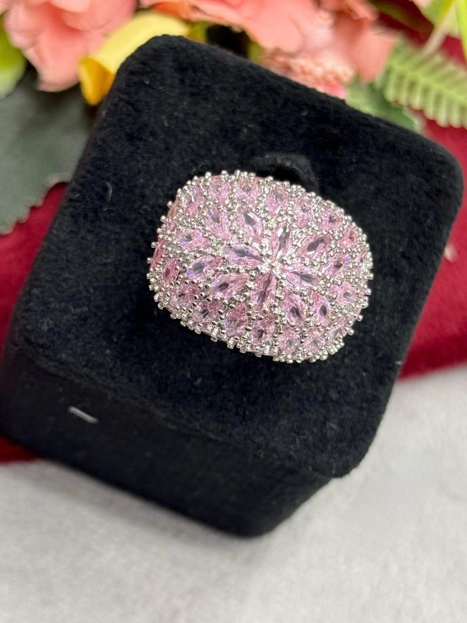 Bugget Setting With cz Ring for woman