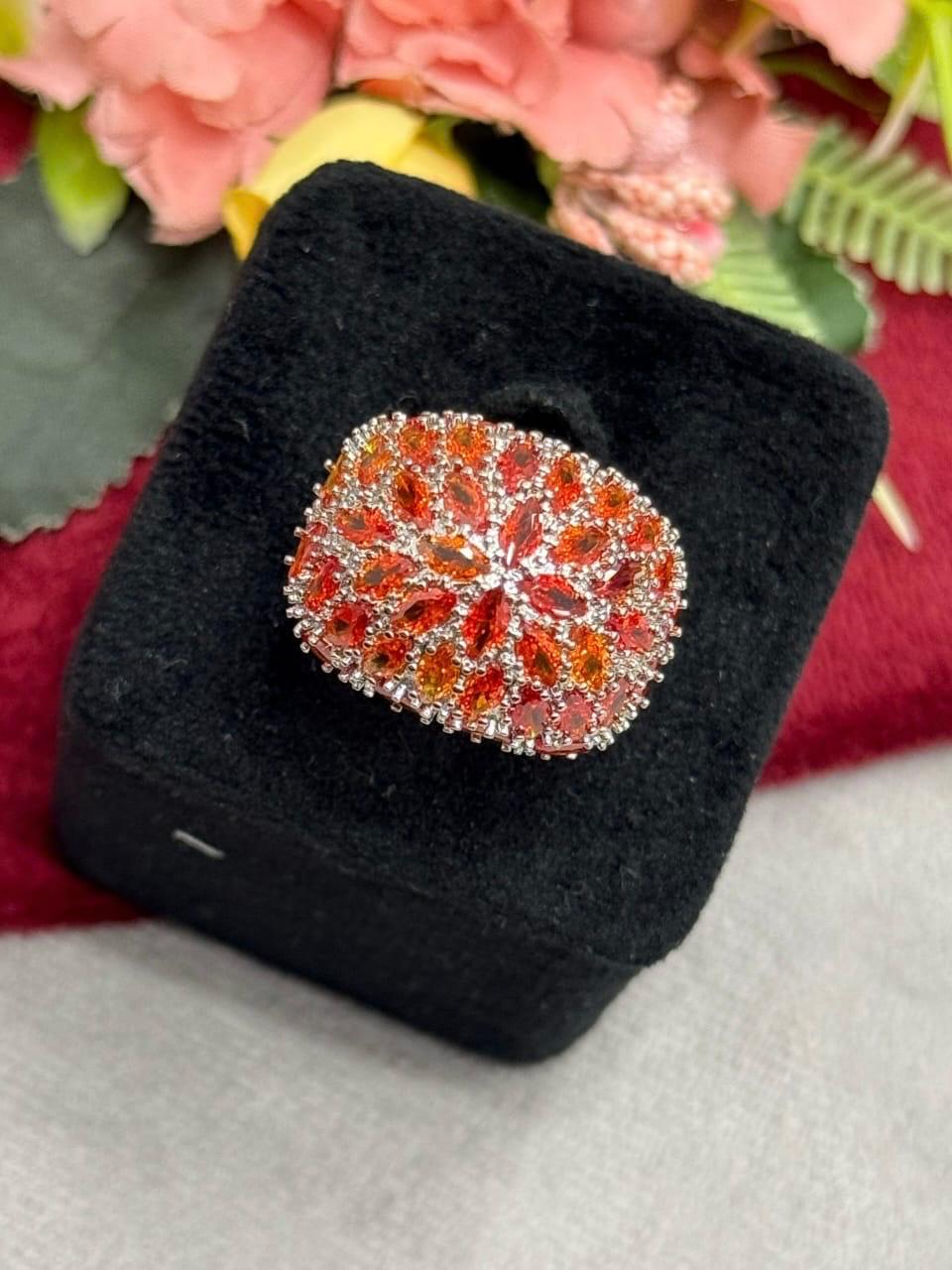 Bugget Setting With cz Ring for woman