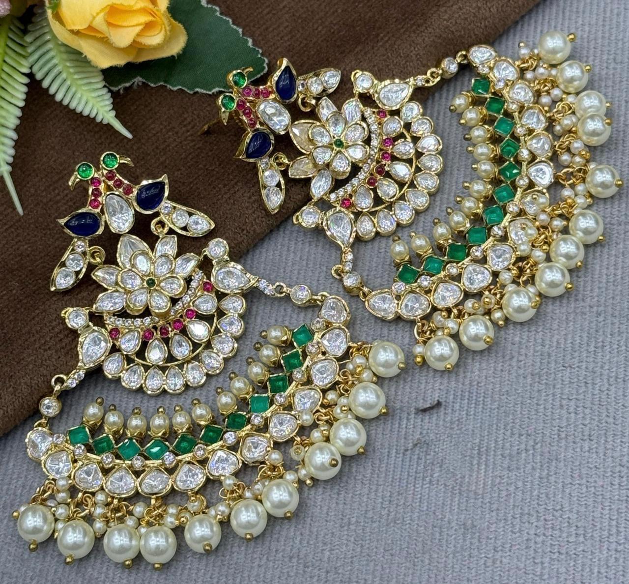 Rajputana Kundan Long Earrings for woman
