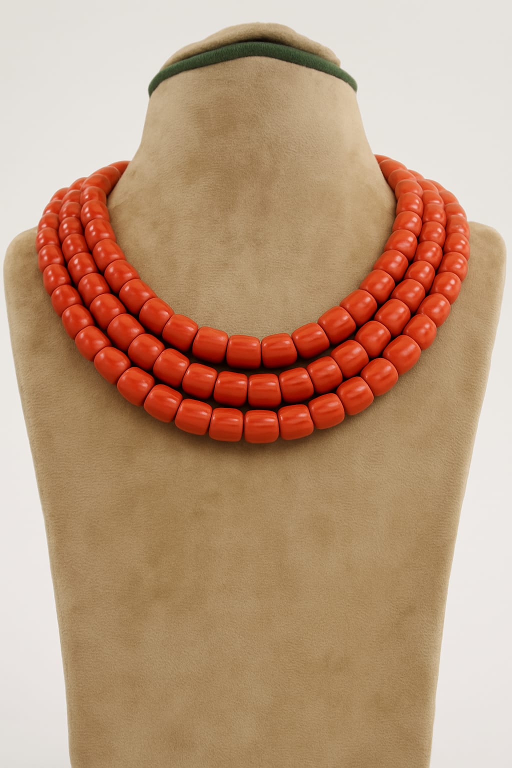 CORALS THREE LAYER MALA FOR WOMEN 8-9mm SIZE