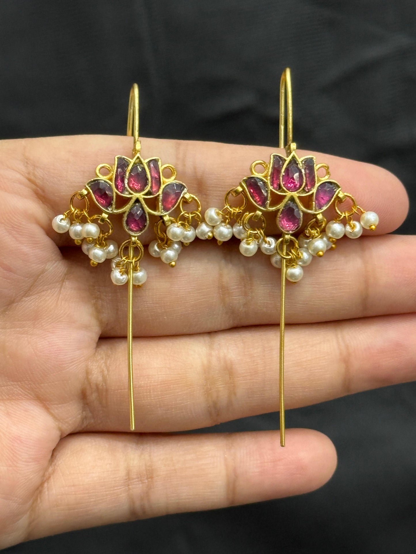 Ethnic Floral Wine Earcuff