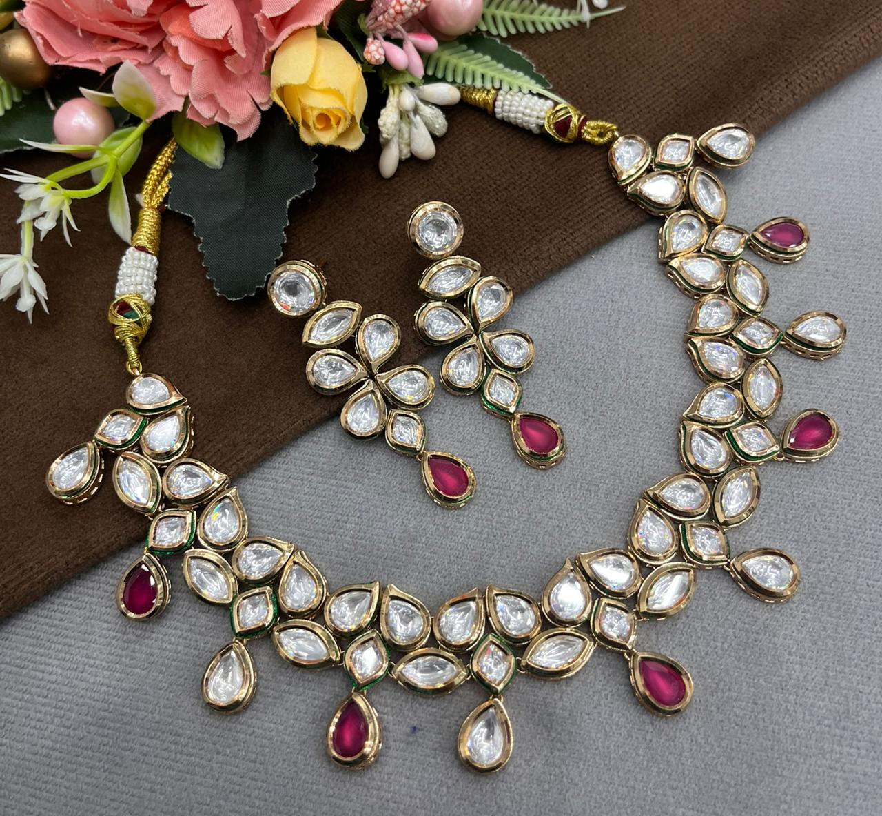 Meenakari Beautiful Kundan Necklace for woman