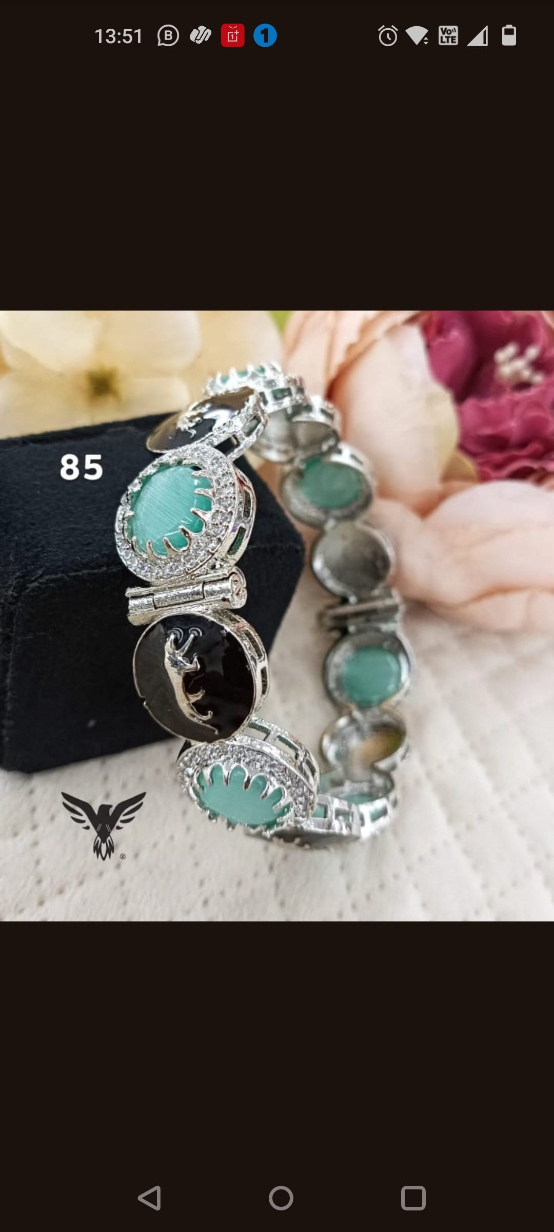 Eesha Mint Beautiful sabyasachi inspired Kundan Bangles For Women