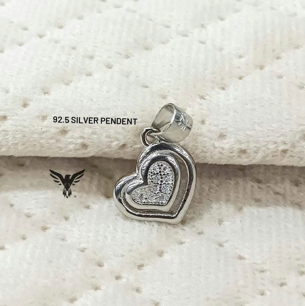 Aura 92.5 sterling silver hallmarked pendent for women