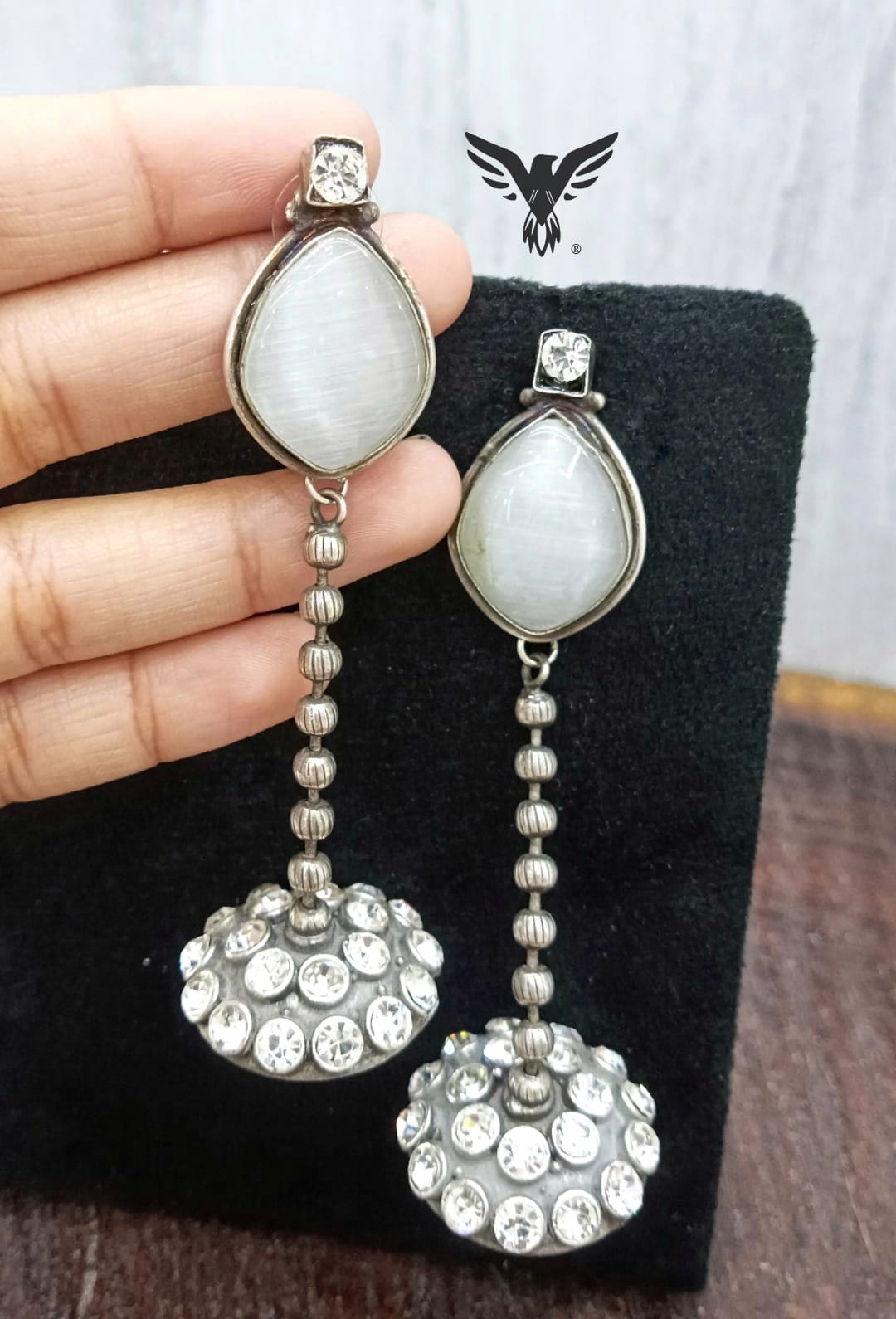 Garika Beautiful Silver Look Alike Earings For Women
