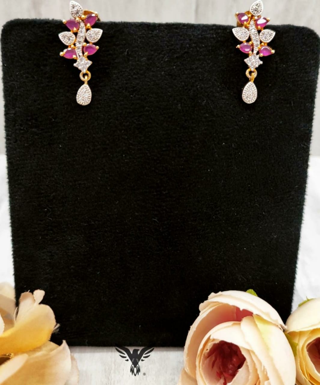 Roohi Diamond Necklace In Ruby For Women