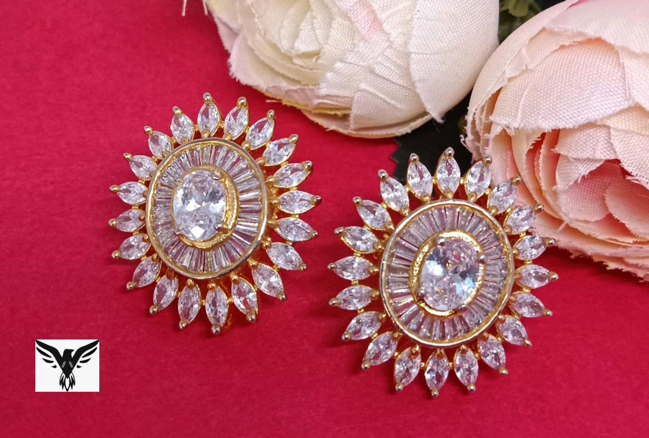 Mishka Diamond Floral Earings For Women