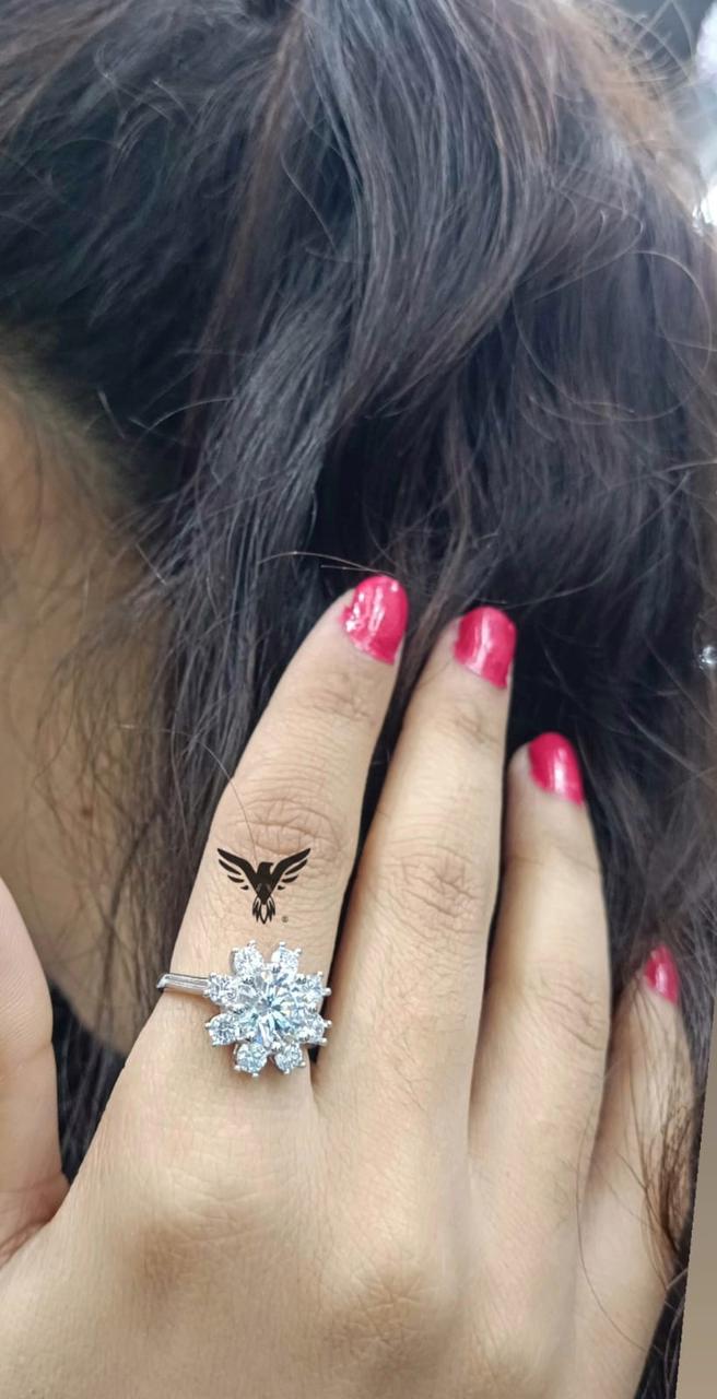 Kiara Floral Diamond Ring For Women