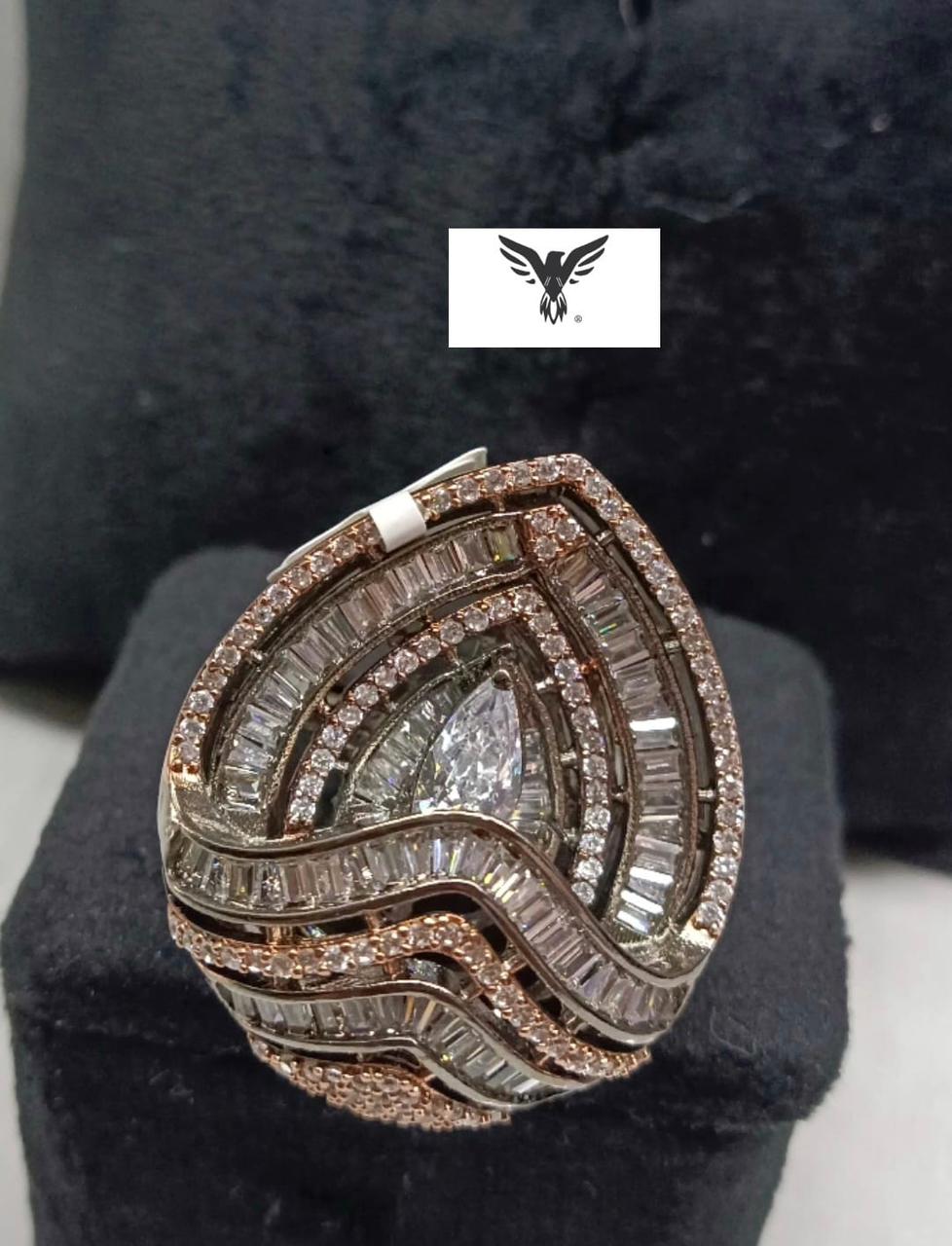 Jelenia Setting Stone Diamond Rings For Women