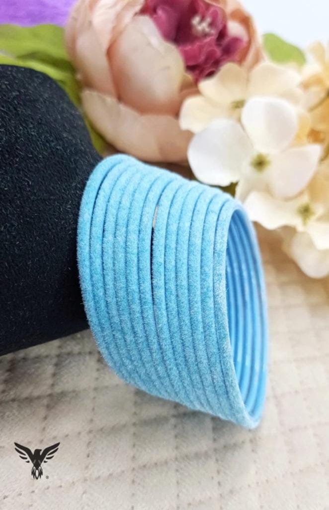 Vahini Firoza velvet bangles For Women