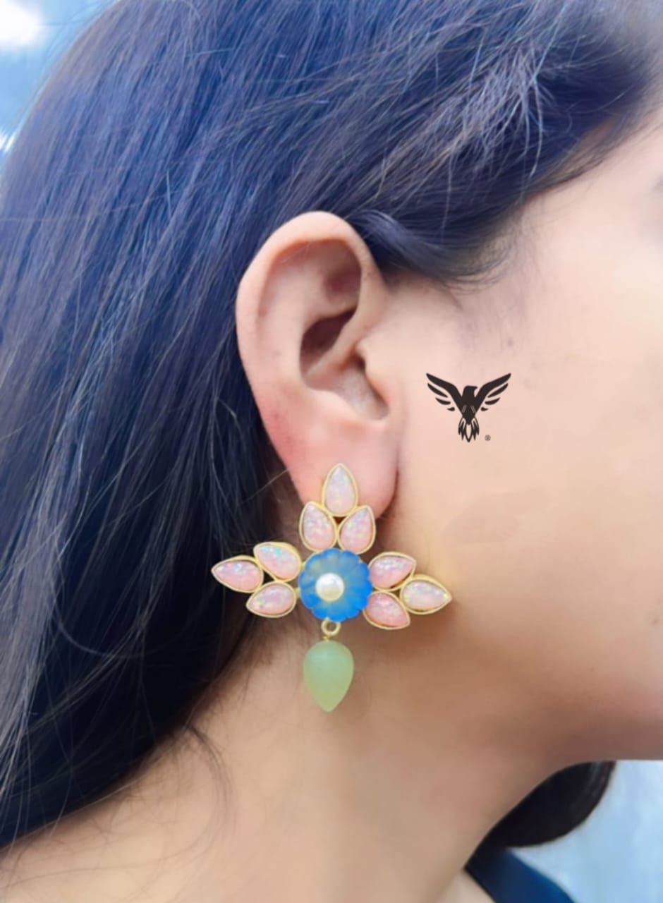 Raahi Duzy Earring in Pink For Women