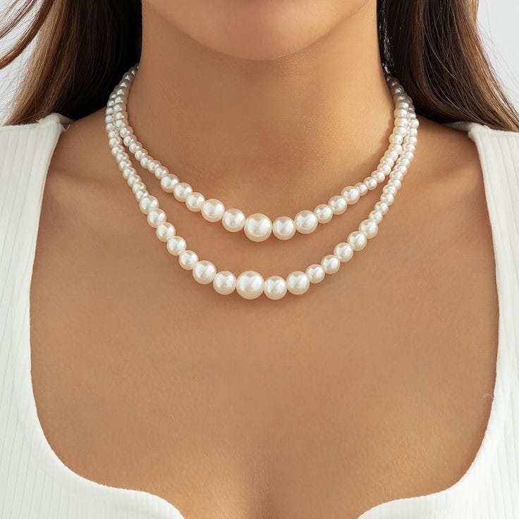 Real Fresh Water pearls necklace in Short and Long Layering For Women