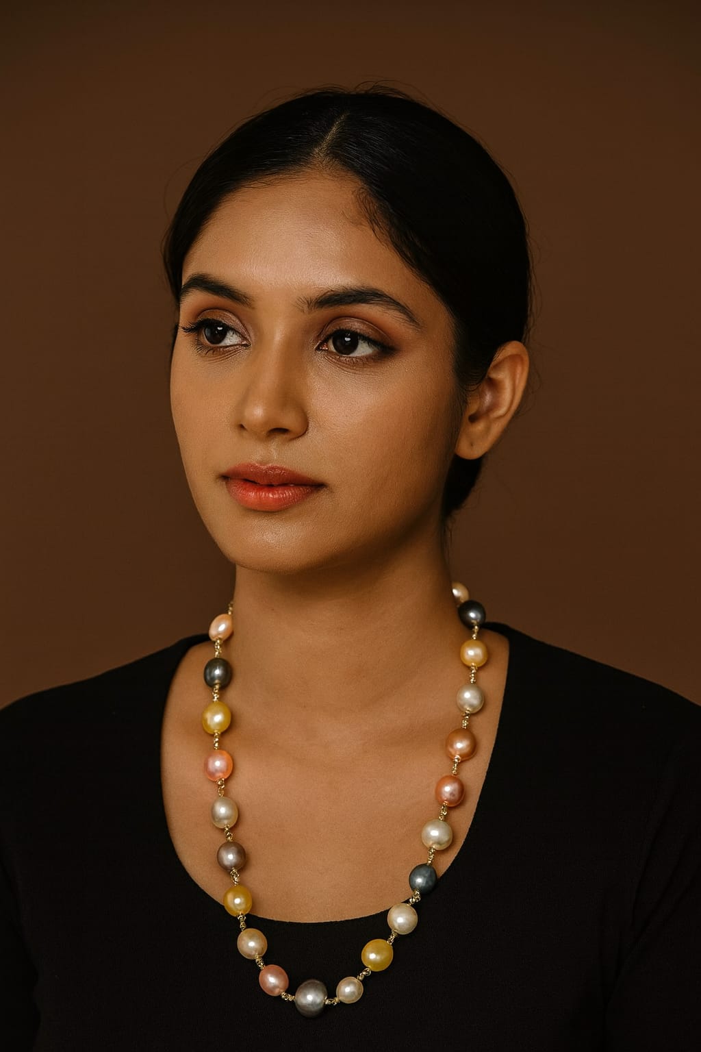 Designer Elegant Multicolor Baroque Pearl Mala For Women
