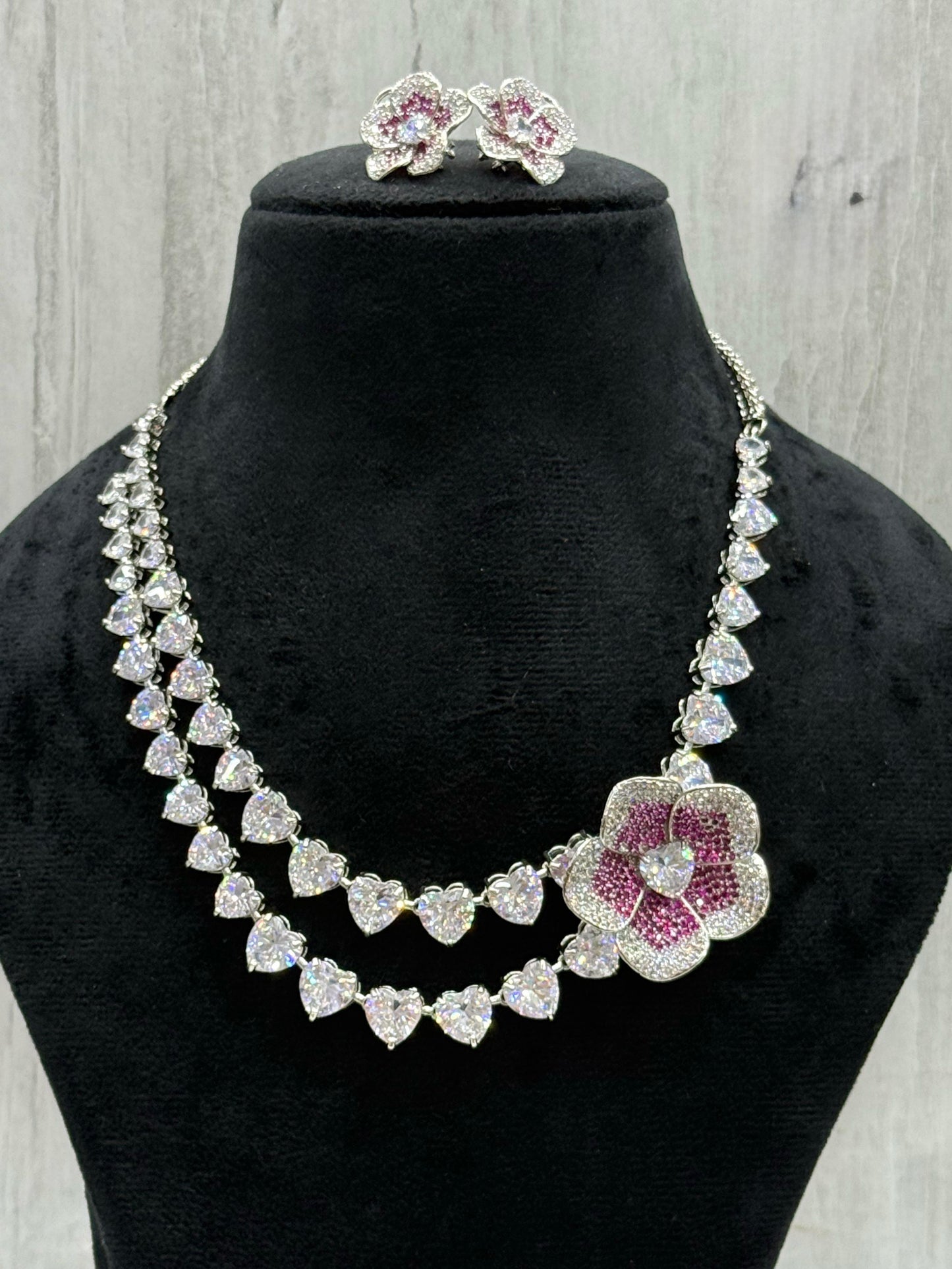 NEETA AMBANI SWAROSKI NECKLACE IN RUBY FOR WOMEN