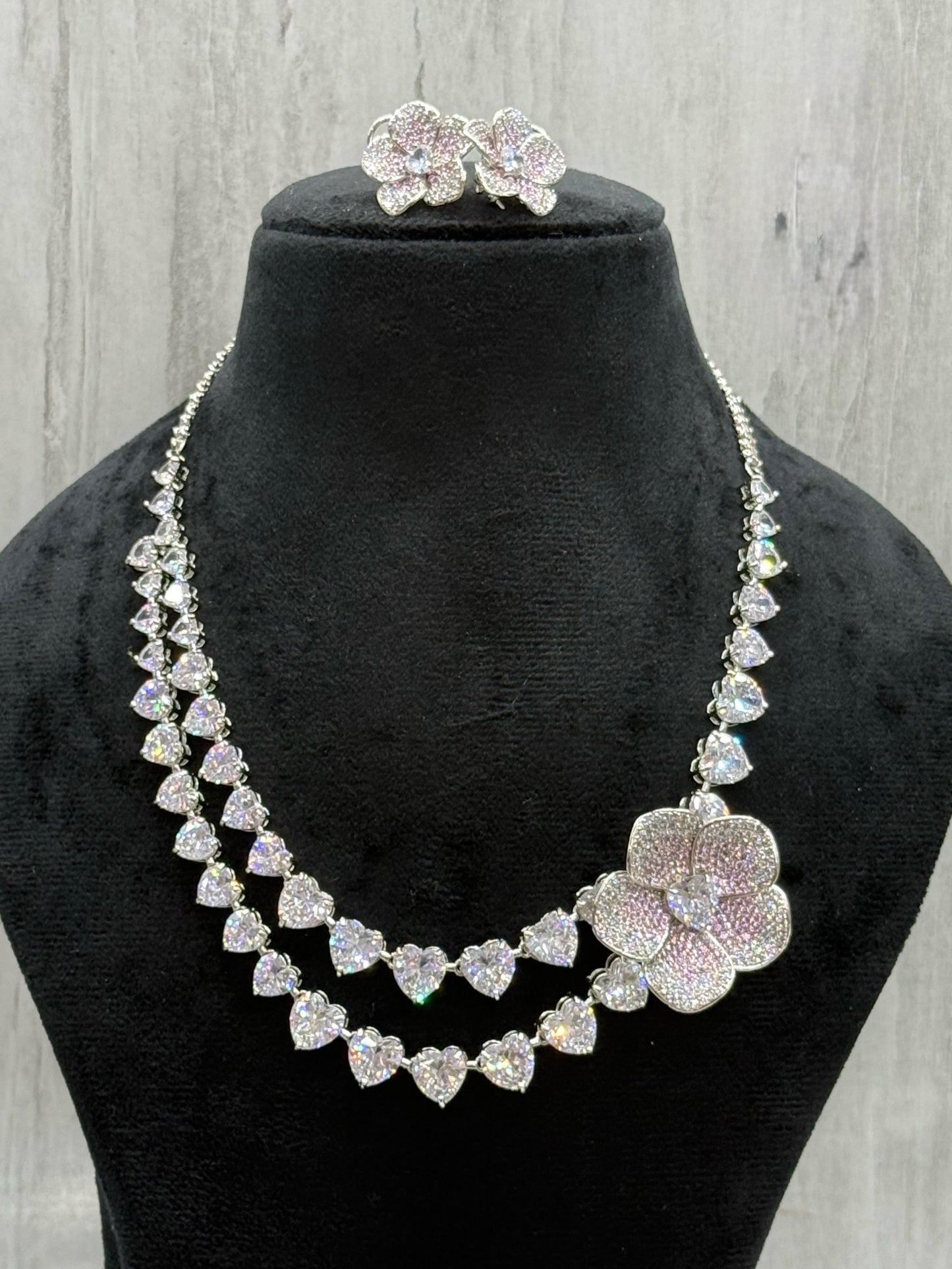 NEETA AMBANI SWAROSKI NECKLACE IN PINK FOR WOMEN