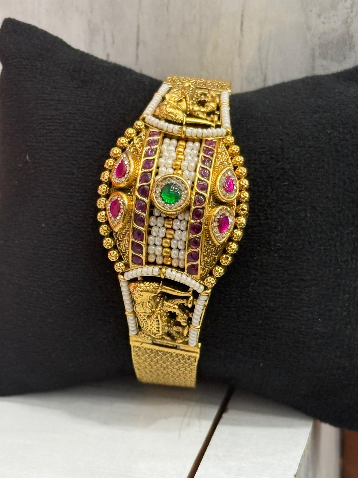 Broad Elephant Rajwadi Bracelet for woman