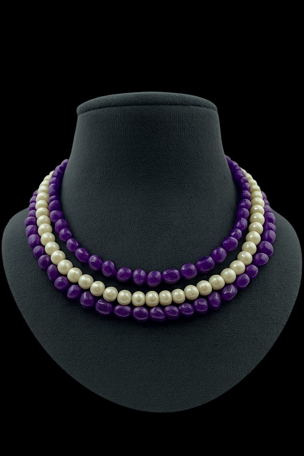 Elegant Purple Handcrafted Pearl mala For women and Girl