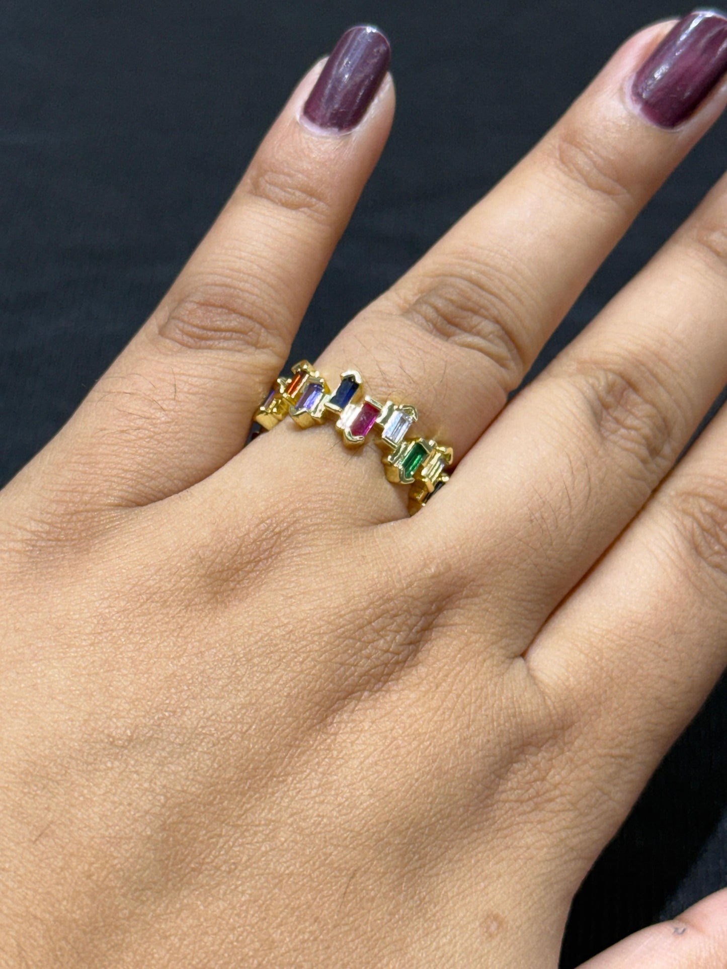 Multicolor Studs With Multi Stones Band Combo For Women And Girls