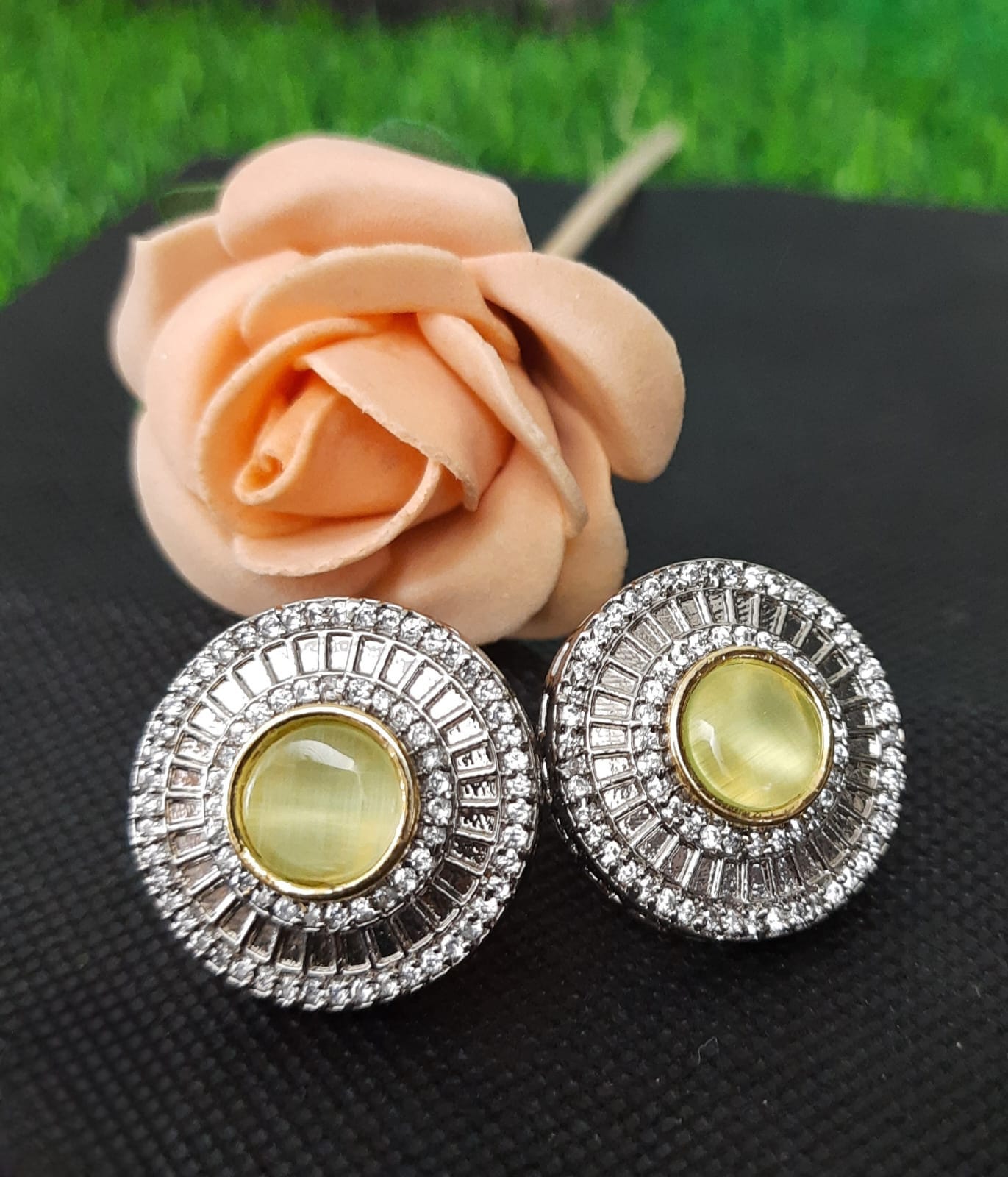 CUTE LITTLE WITH MINT STONE