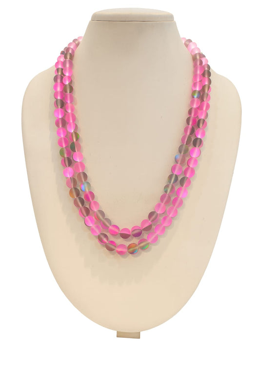 MULTI COLOUR DOUBLE LAYER MISTICK ONYX BEADS MALA