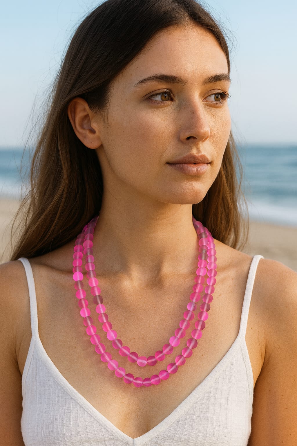 MULTI COLOUR DOUBLE LAYER MISTICK ONYX BEADS MALA