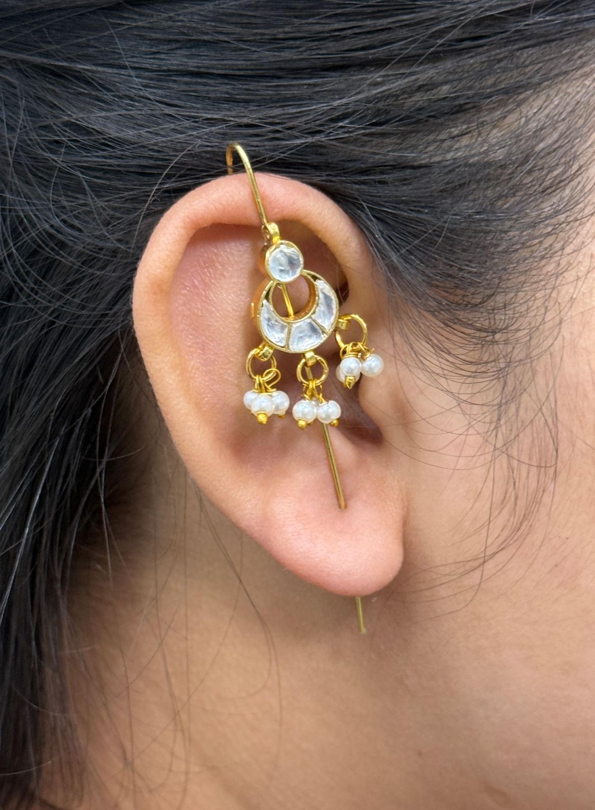 Chand Kundan Earcuff