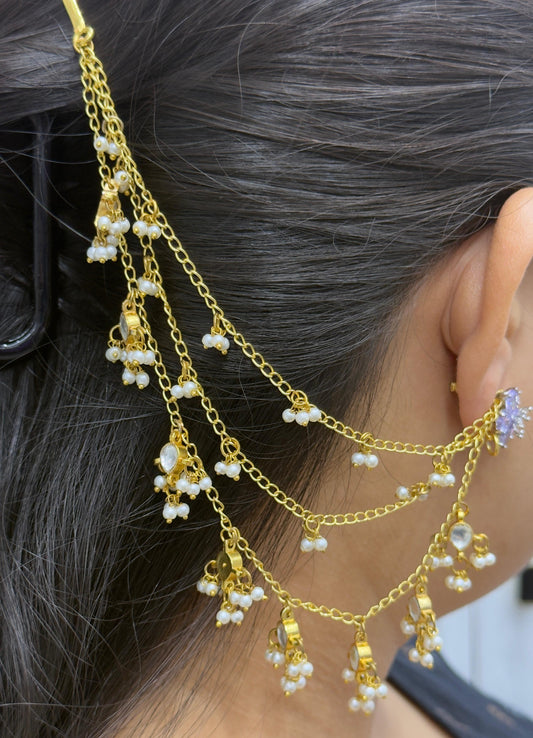 Gold Plated Pearl Kanchain